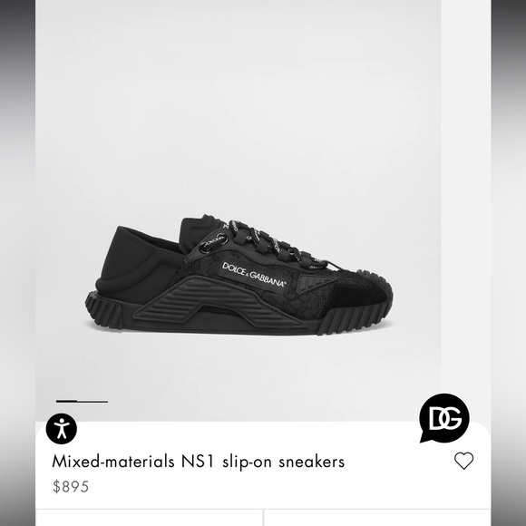 Dolce & Gabbana Black Sneakers for Men - Picture 5 of 5